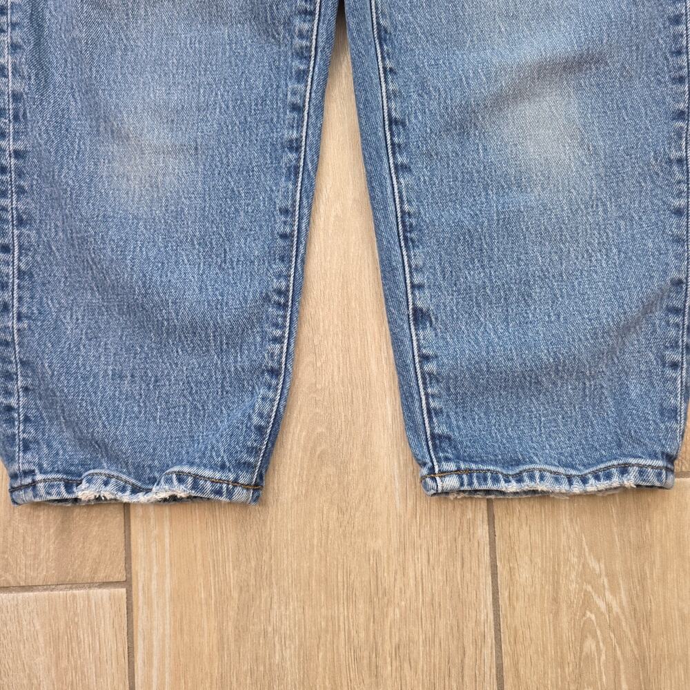 Madewell Balloon Jeans Women 27 High Rise Tapered Light Wash Denim 27x25 - Picture 12 of 13
